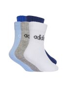 adidas Performance Къси чорапи с лого - 5 чифта Бял/Сив/Син