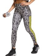 adidas Performance Клин с принт - Бял/Въглен сиво/Лайм зелено
