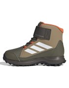 adidas Performance Непромокаеми боти Terrex Snow с велкро Бял/Маслинено зелено