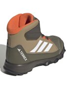 adidas Performance Непромокаеми боти Terrex Snow с велкро Бял/Маслинено зелено