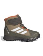 adidas Performance Непромокаеми боти Terrex Snow с велкро - Бял/Маслинено зелено