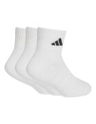 adidas Performance Омекотени къси чорапи 3 чифта Бял/Черен