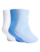 adidas Performance Омекотени къси чорапи 3 чифта Бял/Светлосин/Син