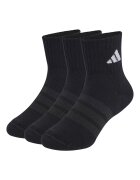 adidas Performance Омекотени къси чорапи 3 чифта Черен/Мръснобял