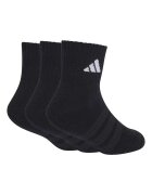 adidas Performance Омекотени къси чорапи 3 чифта Черен/Мръснобял