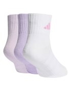adidas Performance Омекотени къси чорапи 3 чифта Лилав/Мръснобял/Бледо розово