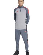 adidas Performance Скосен футболен панталон Tiro Essentials с лого Черен/Прашно синьо/Мандарина