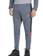 adidas Performance Скосен футболен панталон Tiro Essentials с лого Черен/Прашно синьо/Мандарина