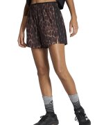 adidas Performance Свободни фитнес шорти Essentials с животински принт Черен/Кафяв