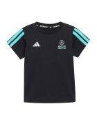 adidas Performance Тениска Mercedes-AMG PETRONAS Formula 1 Team и къс панталон Бял/Черен/Тюркоаз