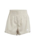 adidas Performance Тренировъчни шорти Pacer с лого Светло бежово