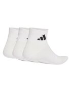 adidas Performance Унисекс чорапи с памук 3 чифта Бял