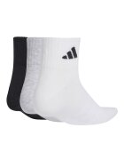 adidas Performance Унисекс чорапи с памук 3 чифта Черен/Бял/Светлосив меланж
