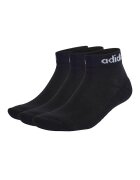 adidas Performance Унисекс къси чорапи - 3 чифта Черен