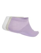 adidas Performance Унисекс къси чорапи с лого - 3 чифта Бледозелен/Лилав/Мръснобял