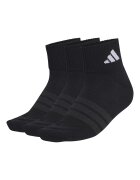 adidas Performance Унисекс къси чорапи с лого - 3 чифта Черен/Бял