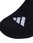 adidas Performance Унисекс омекотени чорапидо глезена Essentials - 3 чифта Черен