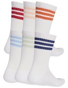 adidas Performance Унисекс омекотени дълги чорапи - 6 чифта Бял