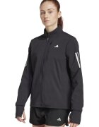 adidas Performance Яке за бягане с отвори за палците и цип - Черен