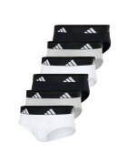 adidas Слипове Active Flex - 6 чифта - Бял/Черен