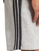 adidas Sportswear Бермуди Essentials с 3 ивици Черен/Светлосив меланж