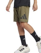 adidas Sportswear Бермуди с лого Черен/Маслинено зелено
