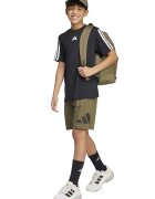 adidas Sportswear Бермуди с лого Черен/Маслинено зелено