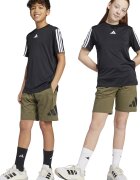 adidas Sportswear Бермуди с лого Черен/Маслинено зелено