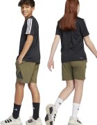 adidas Sportswear Бермуди с лого Черен/Маслинено зелено
