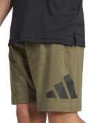 adidas Sportswear Бермуди с лого Черен/Маслинено зелено