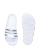 adidas Sportswear Чехли Adilette с ергономична стелка Бял/Сребрист