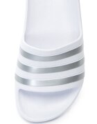 adidas Sportswear Чехли Adilette с ергономична стелка Бял/Сребрист