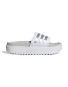adidas Sportswear Чехли Adilette с платформа и лого - Бял/Сребрист