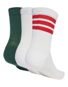 adidas Sportswear Дълги чорапи - 3 чифта Червен/Бял/Зелен