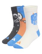 adidas Sportswear Дълги чорапи с памук - 3 чифта Бял/Светлосин/Tъмносив