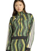 adidas Sportswear Десениран суитшърт с паднали ръкави Черен/Шафраново жълто/Аква зелено