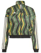 adidas Sportswear Десениран суитшърт с паднали ръкави Черен/Шафраново жълто/Аква зелено