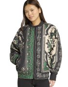 adidas Sportswear Десенирано яке с бейзболна яка - Черен/Аква зелено/Крем