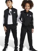 adidas Sportswear Двуцветен спортен екип с цип Бял/Черен