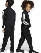 adidas Sportswear Двуцветен спортен екип с цип Бял/Черен