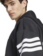 adidas Sportswear Худи Future Icons с паднали ръкави и цип Бял/Черен