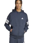 adidas Sportswear Худи Future Icons с паднали ръкави и цип Бял/Тъмносин
