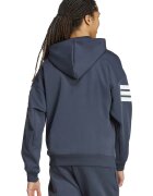adidas Sportswear Худи Future Icons с паднали ръкави и цип Бял/Тъмносин