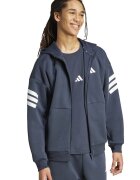 adidas Sportswear Худи Future Icons с паднали ръкави и цип Бял/Тъмносин