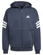 adidas Sportswear Худи Future Icons с паднали ръкави и цип Бял/Тъмносин