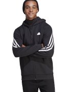 adidas Sportswear Худи Future Icons с цип и джобове - Черен/Бял