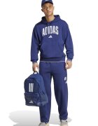 adidas Sportswear Худи с джоб кенгуру - Бял/Тъмносин