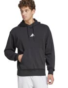 adidas Sportswear Худи с джоб кенгуру и връзка - Бял/Черен