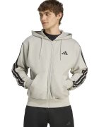 adidas Sportswear Худи с джобове отпред и цип - Черен/Бежов