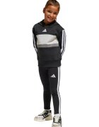 adidas Sportswear Худи с лого и клин - Черен/Светло сив/Мръснобял